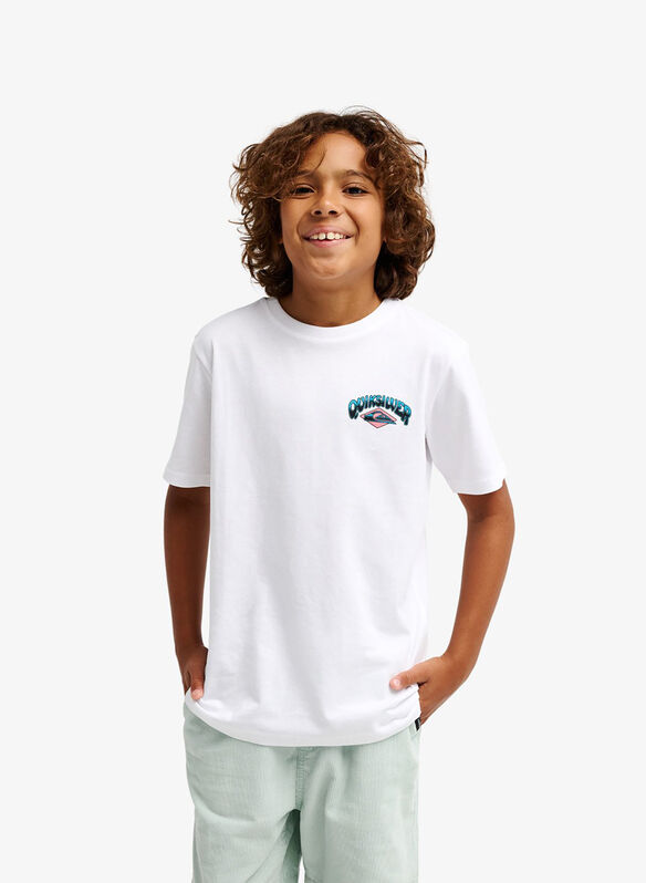 T-SHIRT PALM HORIZON RAGAZZO, WBB0 WHT, medium