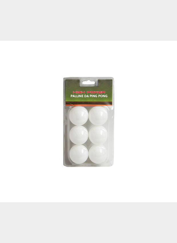 CONFEZIONE 6 PALLINE DA PING PONG, WHT, large