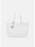 BORSA SHOPPER CON LOGO ALLOVER, U0011 WHT, thumb