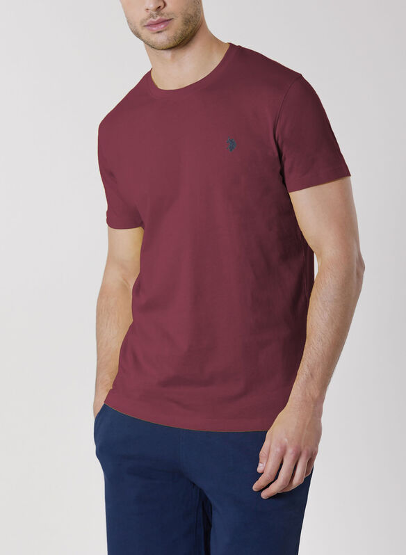 T-SHIRT MICK MICRO LOGO, 159 BORDEAUX, medium