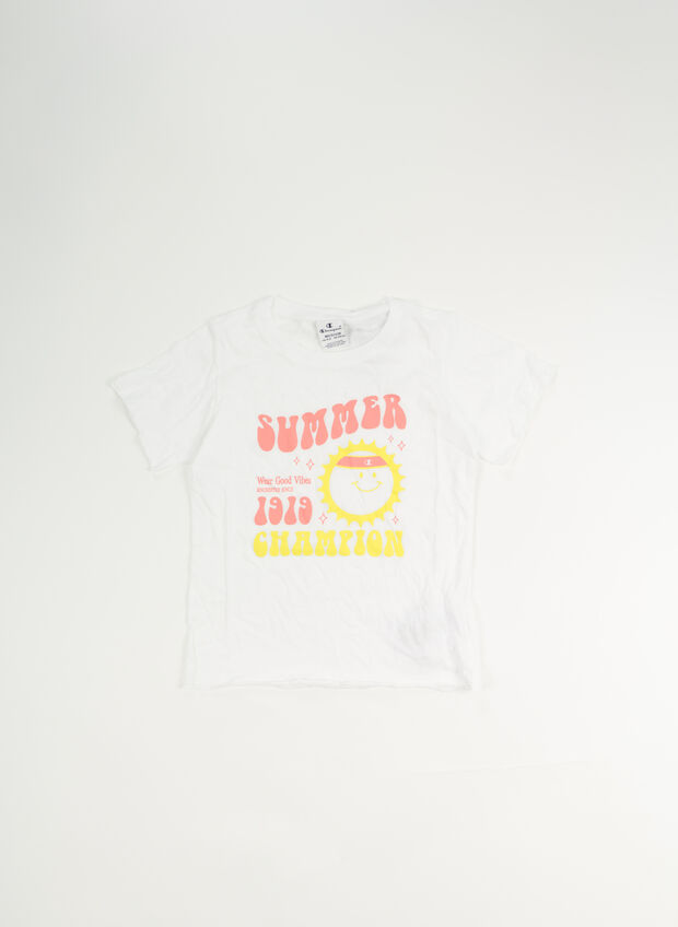 T-SHIRT MINIMALIST RAGAZZA, WW001 WHT, large