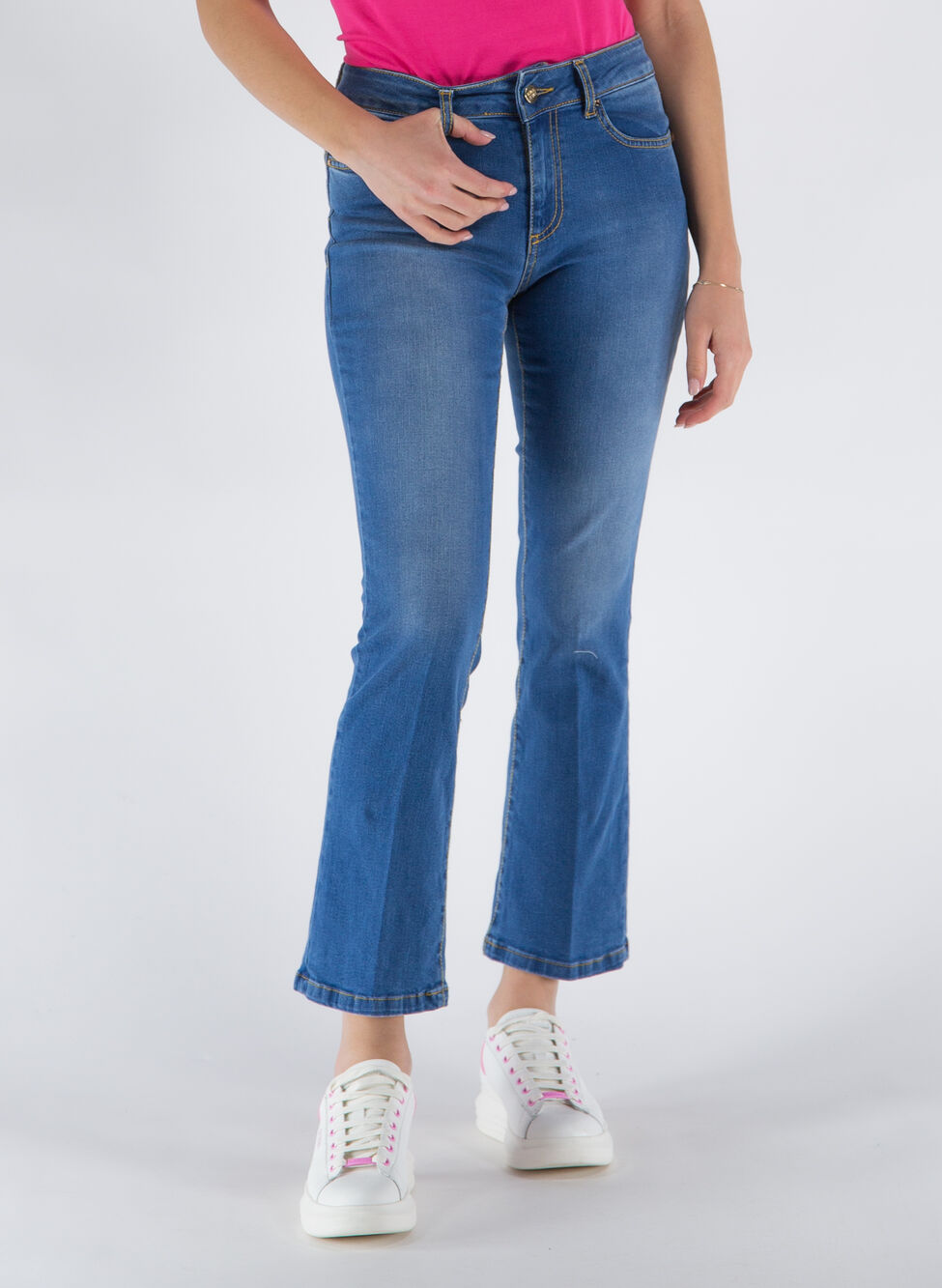 FRACOMINA JEANS BELLA FLARE CROPPED