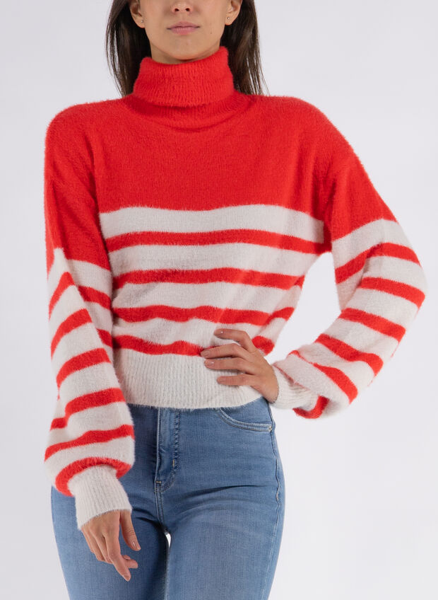 MAGLIONE PIUMO COLLO ALTO, , large