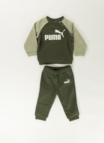 TUTA GIROCOLLO MINICATS ESSENTIALS RAGLAN BIMBO, 70 OLIVE, small