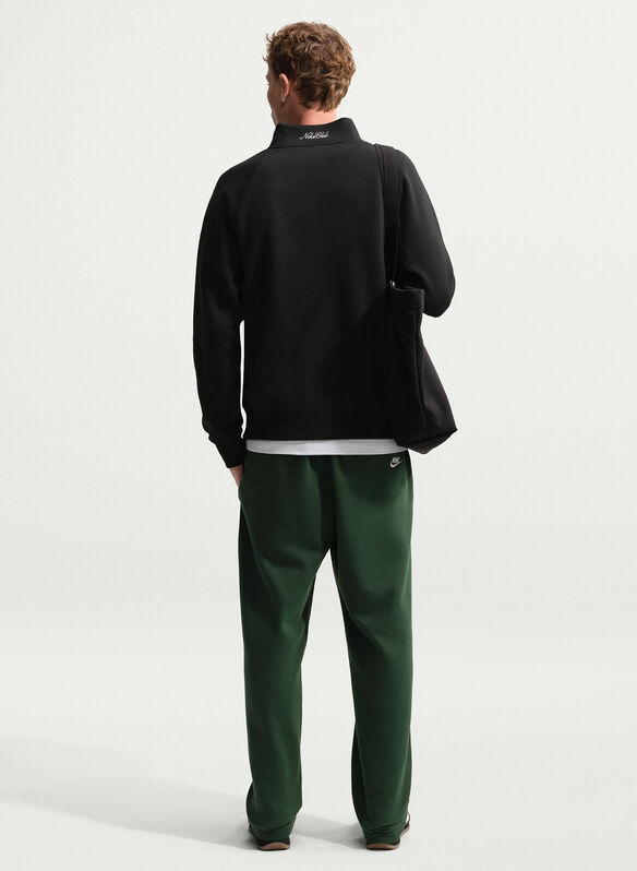 FELPA FL CLUB 1/2 ZIP, 010 BLK, medium