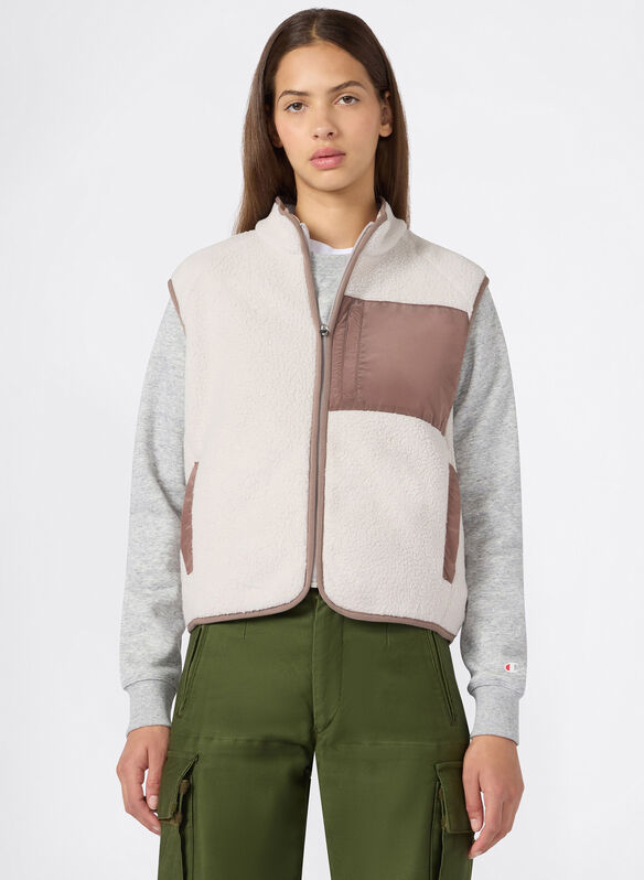 GILET PILE, ES084 GREY, medium