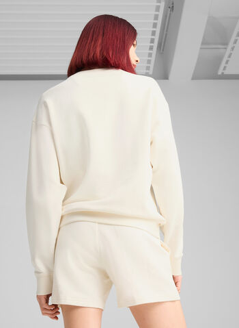 FELPA GIROCOLLO ESSENTIALS ELEVATED, 99 PANNA, small