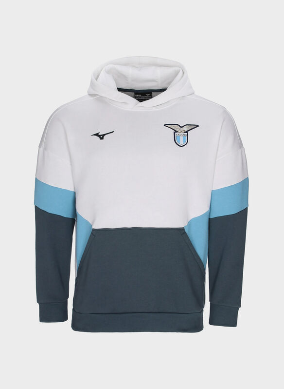 FELPA HOODIE SS LAZIO RETRO PRESENTATION 2025/26, 01 WHTRETROBLUE, medium