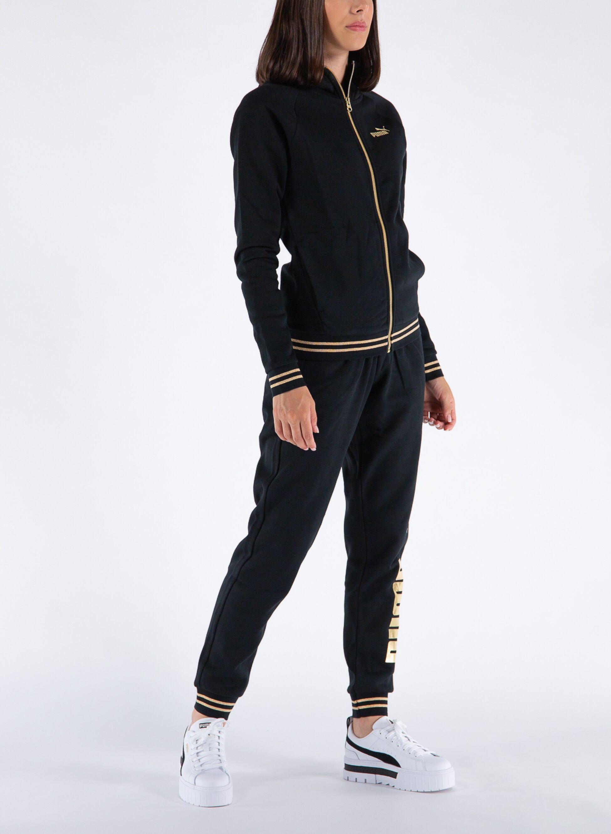 PUMA TUTA FULL ZIP CON CAPPUCCIO Black | Sport85