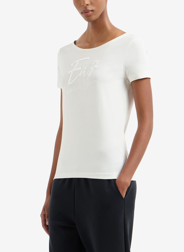 T-SHIRT LOGO, U0005 PANNA, large