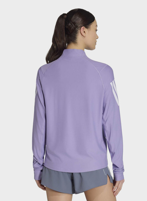MAGLIA 1/2 ZIP, - LILLA, medium