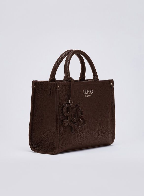 BORSA RIDHI S TOTE ECOPELLE, X0782 MORO, medium
