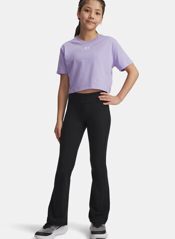 LEGGINGS MOTION FLARE RAGAZZA, 0001 BLK, small