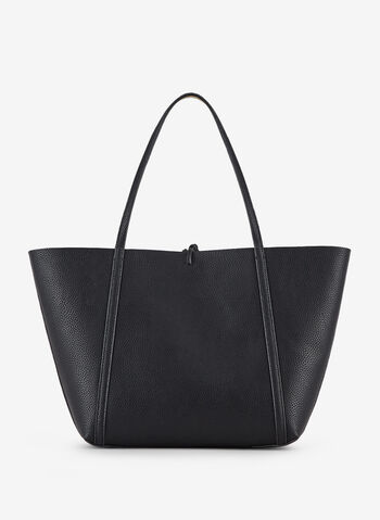 BORSA SHOPPER REVERSIBILE, 77520BLKGOLD, small