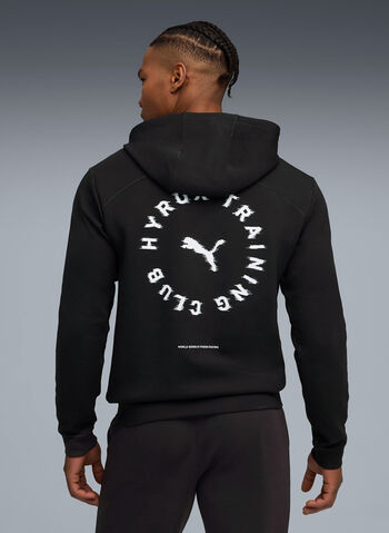 FELPA HOODIE PUMA X HYROX CLOUDSPUN, 01 BLK, small