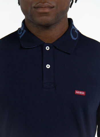 POLO A MANICHE LUNGHE SLIM FIT, G7V2 NVY, small