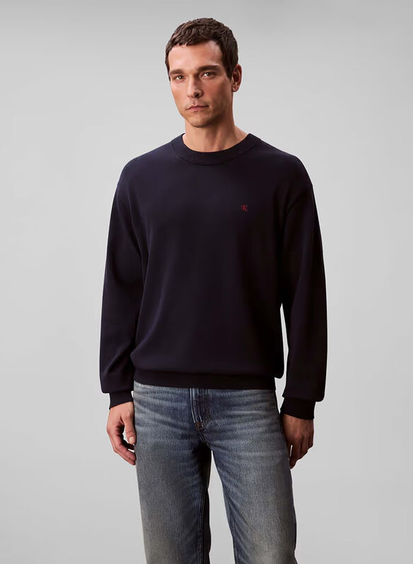 MAGLIONE MICRO LOGO, CEF NVY, medium