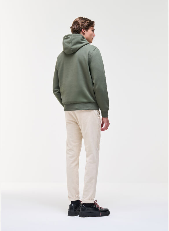 FELPA COTTON HOODIE, 498 VERDONE, medium