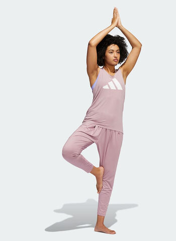 CANOTTA 3-STRIPES LOGO, PINK, small