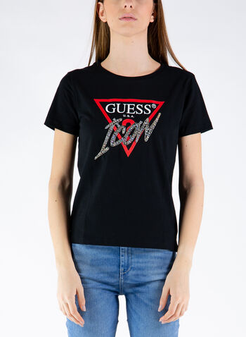 T-SHIRT ICON STRASS, JBLK BLK, small