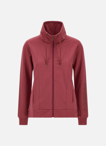 FELPA FULL ZIP BASIC, F93 FUXIA, small