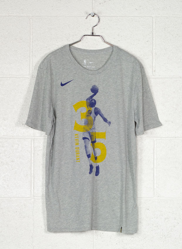 T-SHIRT KEVIN DURANT GOLDEN STATE WARRIORS DRY, 067GREY, large