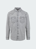 CAMICIA JEANS WESTERN, 0111 GREY, thumb