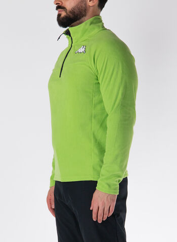 FELPA HALF ZIP IN PILE 8CENTO, 367 GREEN BRIGHT, small