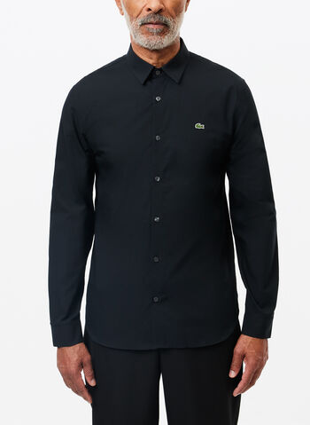 CAMICIA PINPOINT SLIM, 031 BLK, small