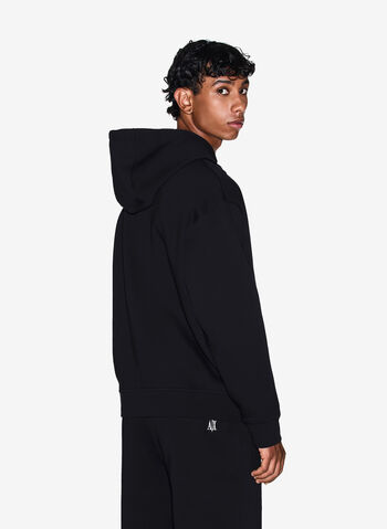 FELPA FULL ZIP ICON CON LOGO RICAMATO, , small