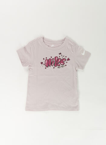 T-SHIRT GRAPHIC RINGLET BAMBINA, PA1 PLATINUM, small
