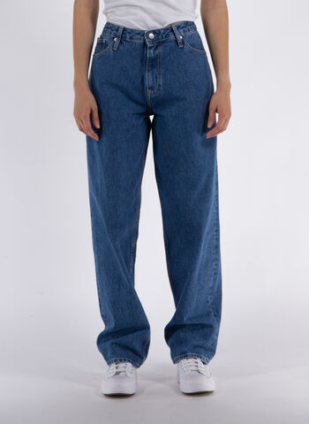 JEANS 90S STRAIGHT HIGH WAIST, 1BJ DENIM DARK, small