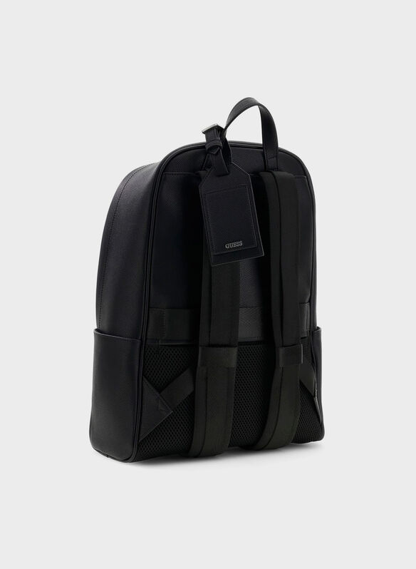 ZAINO MILANO SAFFIANO, BLA BLK, medium