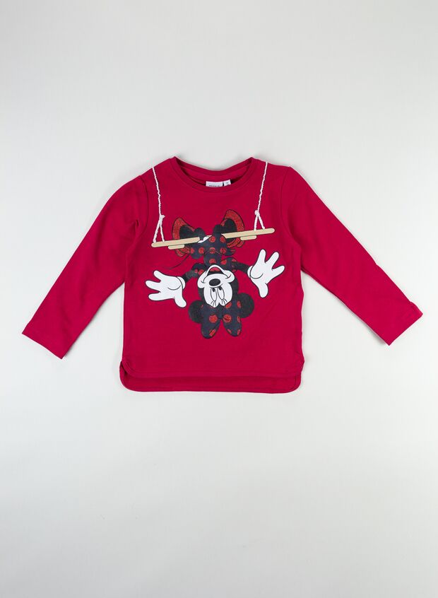 NAME IT FELPA DISNEY MINNIE BAMBINA Rosso Bambino | Sport85