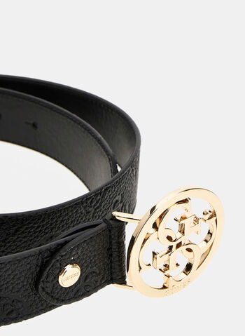 CINTURA CRESIDIA 4G LOGO PEONY, BLA BLK, small