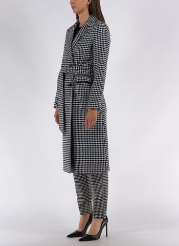 CAPPOTTO LUNGO IN PIED DE POULE, 060 BLKWHT, small