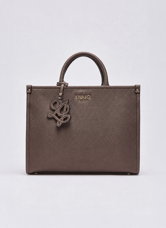 BORSA RIDHI M TOTE ECOPELLE, X0782 MORO, medium