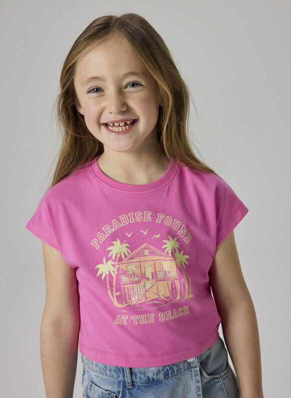 T-SHIRT VILMA RAGAZZA, STRAWBERRY MOON, medium