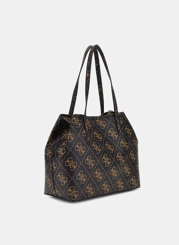 BORSA VIKKY SHOPPER LOGATA, BNL  BROWN LOGO, small