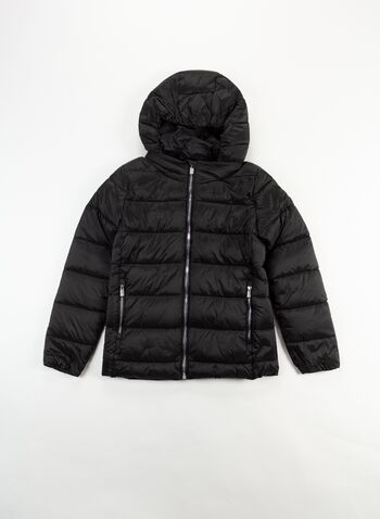 GIUBBOTTO CORTO CON CAPPUCCIO HATTIE GIRL RAGAZZA, 201XXP ASPHALT, small