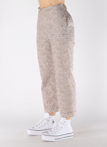 PANTALONE CON STAMPA FLOREALE, 049 BEIWHT, small