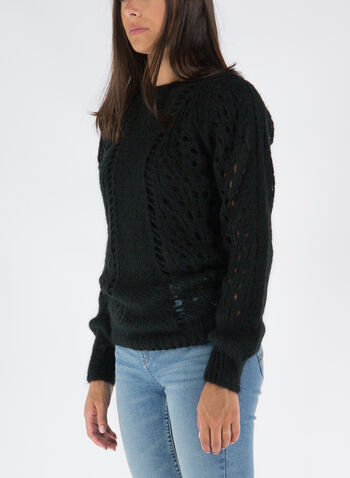 MAGLIONE TRAFORATO, BLACK BLACK, small
