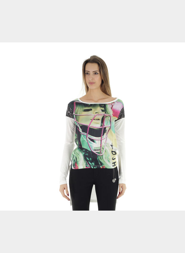 T-SHIRT INSERTO SATEN, , large