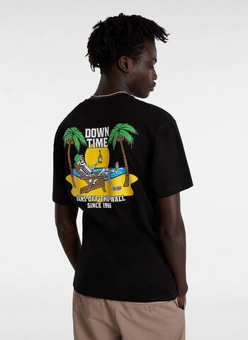 T-SHIRT DOWN TIME, BLK, small