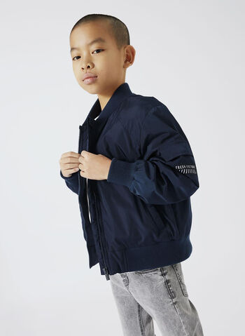 GIUBBOTTO BOMBER MACA RAGAZZO, DARK SAPPHIRE NVY, small