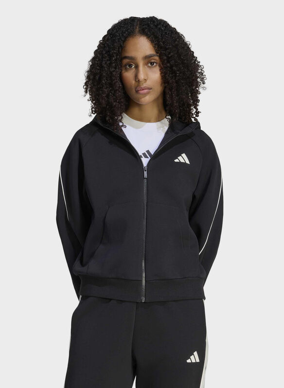 FELPA STA FULL ZIP, - BLK, medium