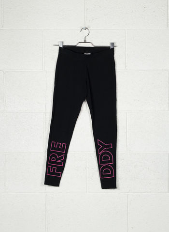 LEGGINGS CYL LOOK LOGO, NF90BLKFUXIA, small