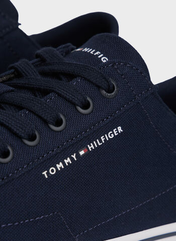 SCARPA IN TELA CON LOGO IN RILIEVO, DW5 NVY, small