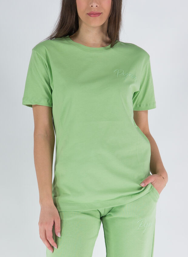 T-SHIRT MICRO LOGO RICAMO, , large