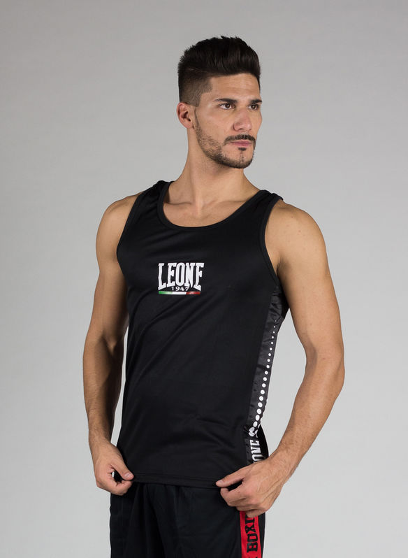 CANOTTIERA BOXE LOGO, 01 BLK, medium